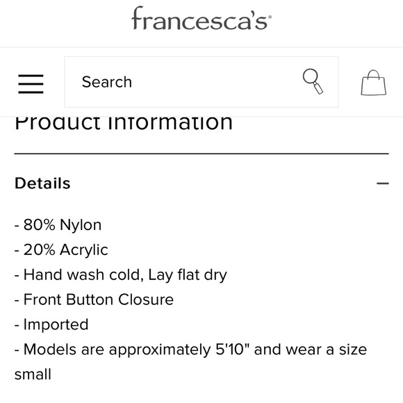 🔥 New Miami for francesca’s fuzzy cropped cardigan - Picture 7 of 7